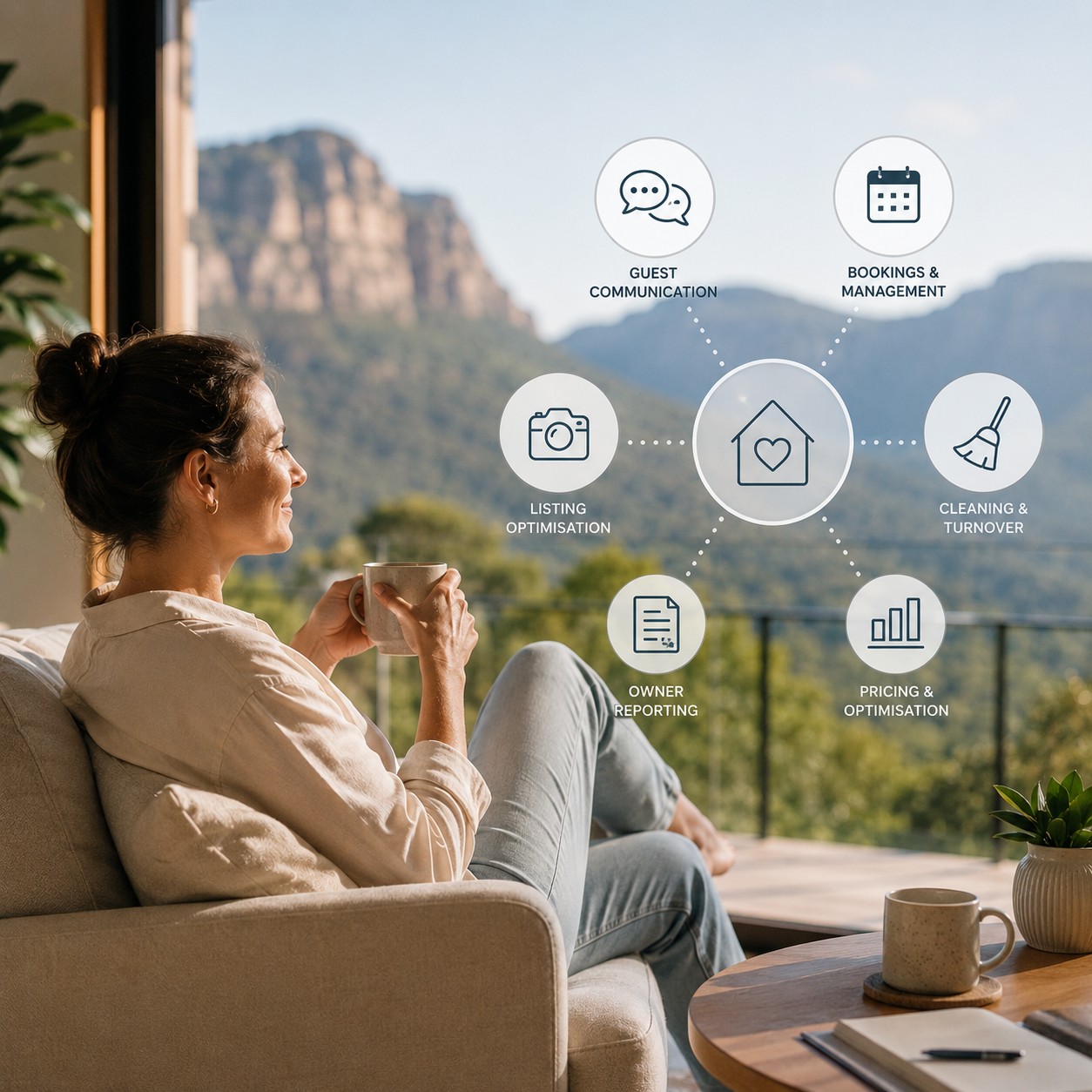 Hands-off Airbnb ownership support for a Blue Mountains property owner